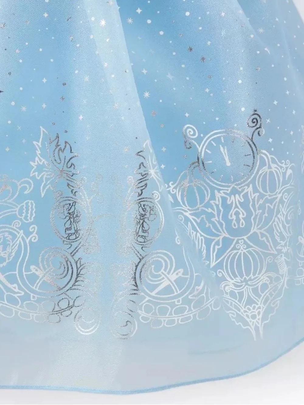 Cinderella Disney Light Blue Princess Dress with White Puff Sleeves